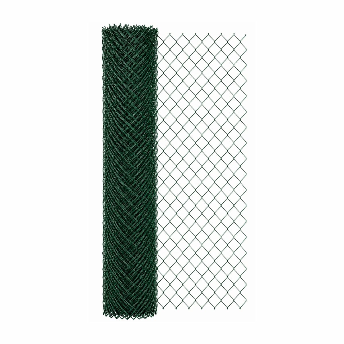 Malla Ciclónica PVC 2.0×10m — Rombo 2" — Calibre PVC — 1.80 mm alambre + 1.00 mm PVC (total 2.80 mm)