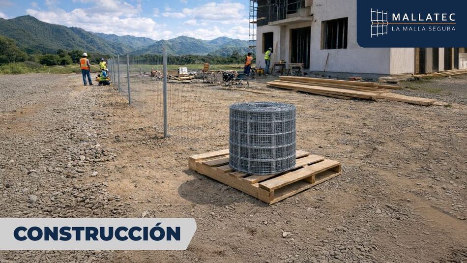 Malla galvanizada para obra
