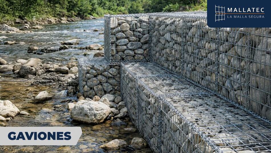 Muro de contención en río