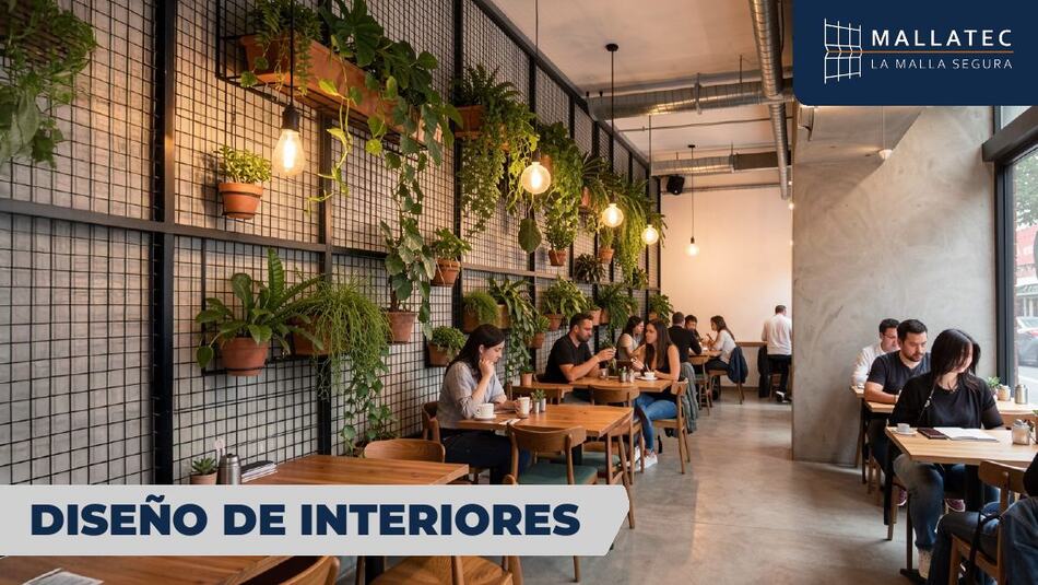 Pared de plantas colgantes